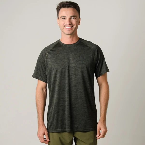CAMISETA UNDER ARMOUR TECH SS TEE BRAZIL MASCULINA - Verde/preto