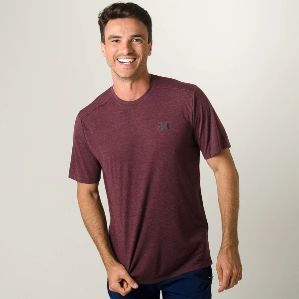 CAMISETA UNDER ARMOUR THREADBORNE MASCULINA - Bordo