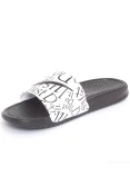 CHINELO NIKE BENASSI JDI PRINT MASCULINO - Branco/preto CHINELO NIKE BENASSI JDI PRINT MASCULINO - Branco/preto