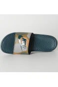 CHINELO NIKE BENASSI JDI PRINT MASCULINO - Chumbo/verde CHINELO NIKE BENASSI JDI PRINT MASCULINO - Chumbo/verde