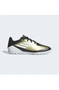 CHUTEIRA ADIDAS F50 CLUB TF MESSI SOCIETY - Dourado/preto CHUTEIRA ADIDAS F50 CLUB TF MESSI SOCIETY - Dourado/preto
