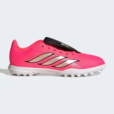 CHUTEIRA ADIDAS PREDATOR CLUB LÍNGUA DOBRÁVEL SOCIETY INFANTIL - Pink/prata