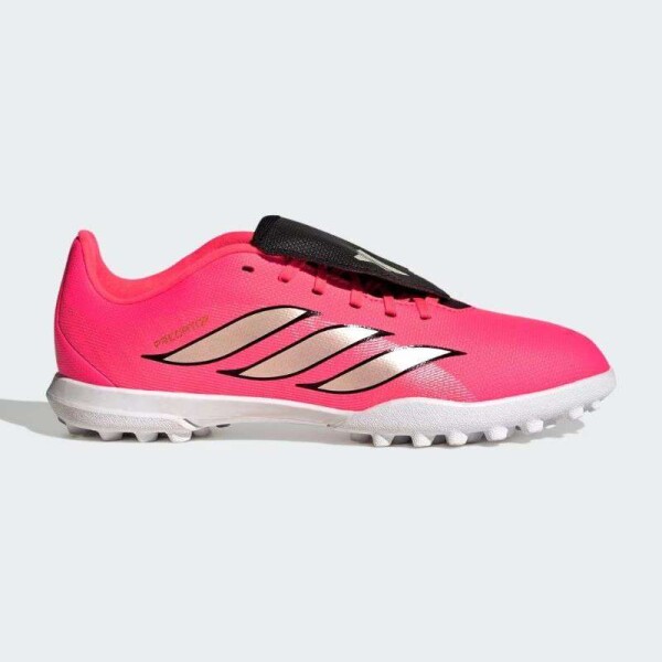 CHUTEIRA ADIDAS PREDATOR CLUB LÍNGUA DOBRÁVEL SOCIETY INFANTIL - Pink/prata