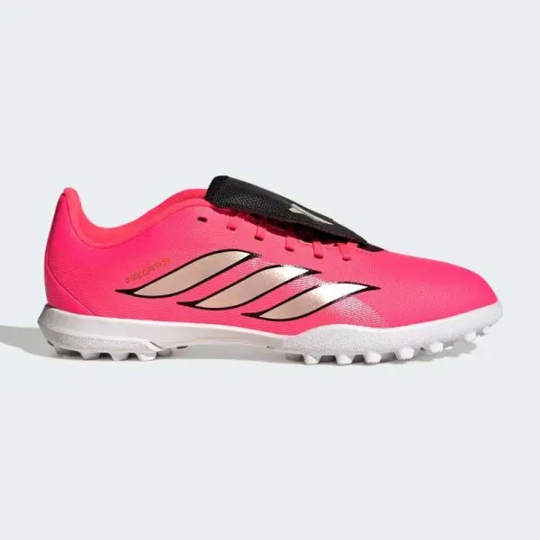 CHUTEIRA ADIDAS PREDATOR CLUB LÍNGUA DOBRÁVEL SOCIETY INFANTIL - Pink/prata