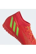 CHUTEIRA ADIDAS PREDATOR EDGE.4 S TF SOCIETY - Vermelho/verde