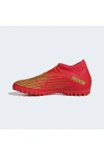 CHUTEIRA ADIDAS PREDATOR EDGE.4 S TF SOCIETY - Vermelho/verde