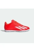 CHUTEIRA ADIDAS X CRAZYFAST CLUB SOCIETY INFANTIL - Laranja/branco CHUTEIRA ADIDAS X CRAZYFAST CLUB SOCIETY INFANTIL - Laranja/branco
