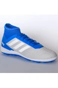 CHUTEIRA BOTINHA SOCIETY ADIDAS PREDATOR 19.3 TF - Cinza/azul CHUTEIRA BOTINHA SOCIETY ADIDAS PREDATOR 19.3 TF - Cinza/azul