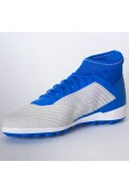 CHUTEIRA BOTINHA SOCIETY ADIDAS PREDATOR 19.3 TF - Cinza/azul CHUTEIRA BOTINHA SOCIETY ADIDAS PREDATOR 19.3 TF - Cinza/azul