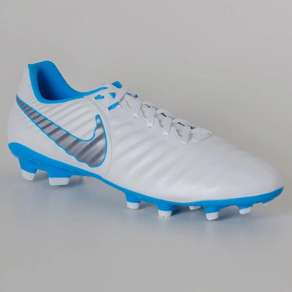 CHUTEIRA CAMPO NIKE TIEMPO LEGEND 7 ACADEMY FG - Branco/azul