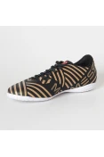 CHUTEIRA FUTSAL ADIDAS NEMEZIZ MESSI 17.4 INFANTIL - Preto/dourado