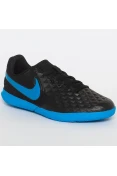 CHUTEIRA FUTSAL NIKE TIEMPO LEGEND 8 CLUB IC INFANTIL - Preto/azul