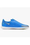 CHUTEIRA FUTSAL PHANTOM GT CLUB NIKE MASCULINA - Azul/prata CHUTEIRA FUTSAL PHANTOM GT CLUB NIKE MASCULINA - Azul/prata