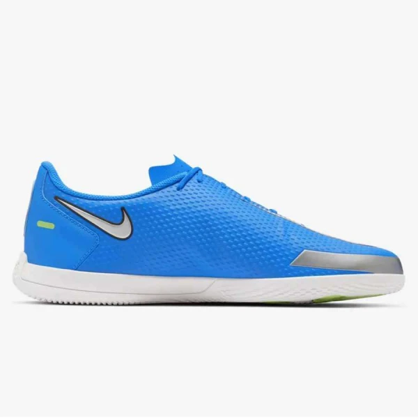 CHUTEIRA FUTSAL PHANTOM GT CLUB NIKE MASCULINA - Azul/prata