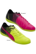 CHUTEIRA FUTSAL PUMA EVOPOWER 4.3 TRICKS IT MASCULINA - Pink/amarelo CHUTEIRA FUTSAL PUMA EVOPOWER 4.3 TRICKS IT MASCULINA - Pink/amarelo