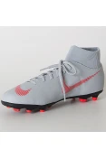 CHUTEIRA NIKE MERCURIAL SUPERFLY 6 CLUB FG - Cinza/vermelho CHUTEIRA NIKE MERCURIAL SUPERFLY 6 CLUB FG - Cinza/vermelho