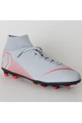 CHUTEIRA NIKE MERCURIAL SUPERFLY 6 CLUB FG - Cinza/vermelho CHUTEIRA NIKE MERCURIAL SUPERFLY 6 CLUB FG - Cinza/vermelho