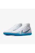 CHUTEIRA NIKE MERCURIAL SUPERFLY 9 CLUB SOCIETY MASCULINO - Branco/azul CHUTEIRA NIKE MERCURIAL SUPERFLY 9 CLUB SOCIETY MASCULINO - Branco/azul