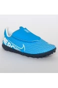 CHUTEIRA NIKE MERCURIAL VAPOR 13 CLUB TF SOCIETY INFANTIL - Azul/branco CHUTEIRA NIKE MERCURIAL VAPOR 13 CLUB TF SOCIETY INFANTIL - Azul/branco