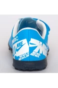 CHUTEIRA NIKE MERCURIAL VAPOR 13 CLUB TF SOCIETY INFANTIL - Azul/branco CHUTEIRA NIKE MERCURIAL VAPOR 13 CLUB TF SOCIETY INFANTIL - Azul/branco