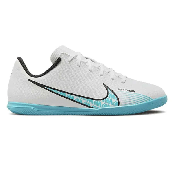 CHUTEIRA NIKE MERCURIAL VAPOR 15 CLUB FUTSAL INFANTIL - Branco/azul