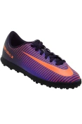 CHUTEIRA NIKE MERCURIAL VORTEX 3 TF INFANTIL - Roxo/laranja