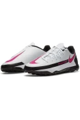 CHUTEIRA NIKE PHANTOM GT CLUB TF JR - INFANTIL - Branco/preto