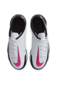 CHUTEIRA NIKE PHANTOM GT CLUB TF JR - INFANTIL - Branco/preto