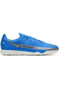 CHUTEIRA NIKE PHANTOM GT CLUB TF SOCIETY - Azul/prata