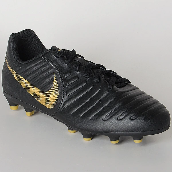 CHUTEIRA NIKE TIEMPO LEGEND 7 CLUB FG INFANTIL - Preto/dourado