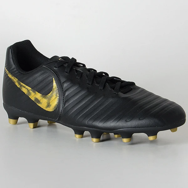 CHUTEIRA NIKE TIEMPO LEGEND 7 CLUB FG - Preto/dourado