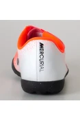 CHUTEIRA NIKE VAPOR 12 CLUB PS TF INFANTIL - Laranja/branco