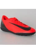 CHUTEIRA NIKE VAPORX 12 CLUB CR7 TF - Vermelho/preto CHUTEIRA NIKE VAPORX 12 CLUB CR7 TF - Vermelho/preto