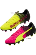 CHUTEIRA PUMA EVOSPEED 4.5 TRICKS FG BDP - Pink/amarelo CHUTEIRA PUMA EVOSPEED 4.5 TRICKS FG BDP - Pink/amarelo