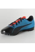 CHUTEIRA PUMA SOCIETY SPIRIT II TT INFANTIL - Azul/preto CHUTEIRA PUMA SOCIETY SPIRIT II TT INFANTIL - Azul/preto