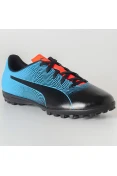 CHUTEIRA PUMA SOCIETY SPIRIT II TT INFANTIL - Azul/preto CHUTEIRA PUMA SOCIETY SPIRIT II TT INFANTIL - Azul/preto