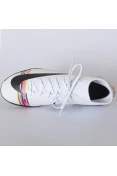 CHUTEIRA SOCIETY NIKE CR7 MERCURIALX SUPERFLY 6 CLUB TF - Branco/preto CHUTEIRA SOCIETY NIKE CR7 MERCURIALX SUPERFLY 6 CLUB TF - Branco/preto