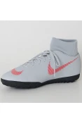 CHUTEIRA SOCIETY NIKE MERCURIALX SUPERFLY 6 CLUB TF - Cinza/vermelho CHUTEIRA SOCIETY NIKE MERCURIALX SUPERFLY 6 CLUB TF - Cinza/vermelho