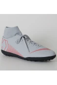 CHUTEIRA SOCIETY NIKE MERCURIALX SUPERFLY 6 CLUB TF - Cinza/vermelho CHUTEIRA SOCIETY NIKE MERCURIALX SUPERFLY 6 CLUB TF - Cinza/vermelho