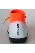 CHUTEIRA SOCIETY NIKE MERCURIALX SUPERFLY 6 CLUB TF - Laranja/branco CHUTEIRA SOCIETY NIKE MERCURIALX SUPERFLY 6 CLUB TF - Laranja/branco
