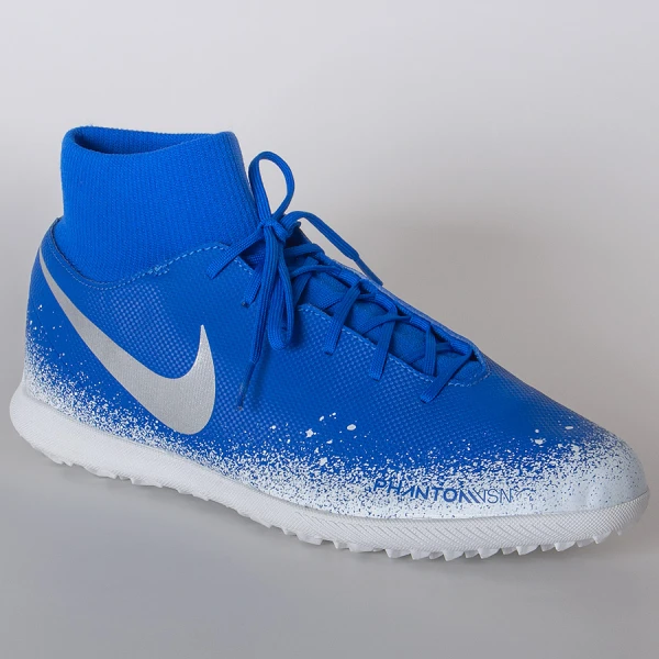 CHUTEIRA SOCIETY NIKE PHANTOM VISION CLUB DYNAMIC FIT TF - Azul/branco