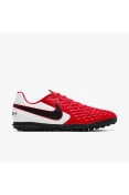 CHUTEIRA SOCIETY NIKE TIEMPO LEGEND 8 CLUB TF MASCULINA - Vermelho/branco