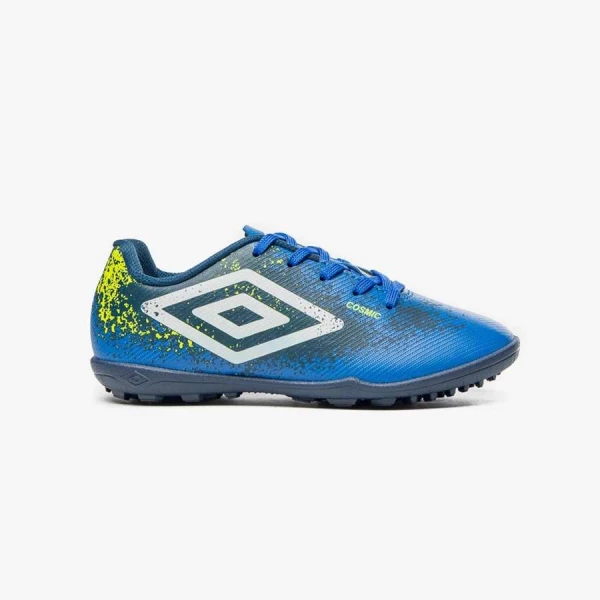 CHUTEIRA UMBRO SOCIETY COSMIC JR - Azul/branco