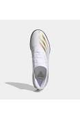 CHUTEIRA X GHOSTED.3 SOCIETY ADIDAS MASCULINA - Branco/dourado CHUTEIRA X GHOSTED.3 SOCIETY ADIDAS MASCULINA - Branco/dourado