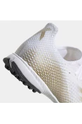 CHUTEIRA X GHOSTED.3 SOCIETY ADIDAS MASCULINA - Branco/dourado CHUTEIRA X GHOSTED.3 SOCIETY ADIDAS MASCULINA - Branco/dourado