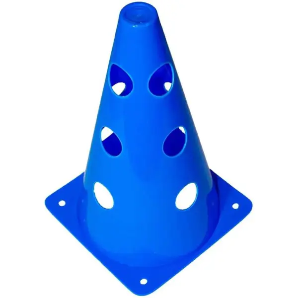CONE DE MARCAÇÃO POKER C/12 FUROS TREINAMENTO - Azul