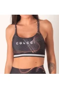 CONJUNTO COLCCI TOP E CALÇA FEMININA - Chumbo/salmao CONJUNTO COLCCI TOP E CALÇA FEMININA - Chumbo/salmao