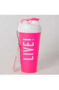 COQUETELEIRA LIVE WORKOUT TIME COM ESFERA DE MOLA - Pink/branco COQUETELEIRA LIVE WORKOUT TIME COM ESFERA DE MOLA - Pink/branco