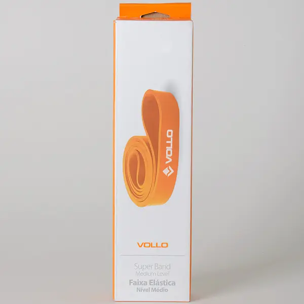 FAIXA VOLLO ELÁSTICA NÍVEL MÉDIO - Laranja