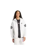 JAQUETA ADIDAS 3S FUTURE ICONS C/CAPUZ MASCULINA - Branco